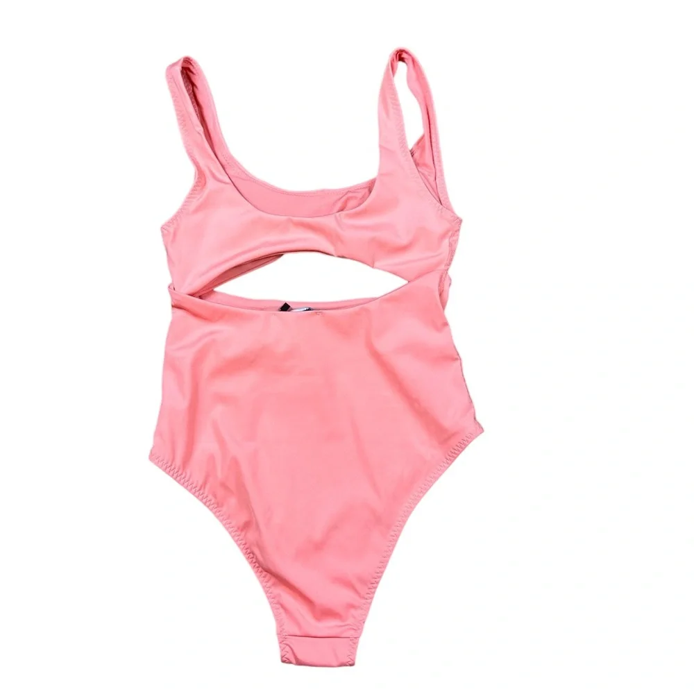 ZARA: NWT Cutout One Piece Swimsuit Orange -Size Small